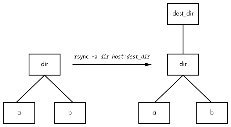 Figure 12-1: Normal rsync copy